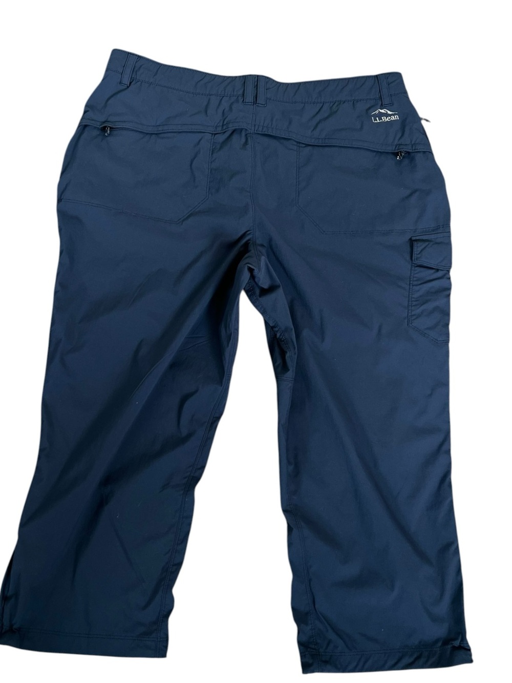 L.L.Bean Women’s XL MT Navy Cargo Capri Pants Lightweight Nylon Hiking Outdoor - Picture 4 of 9
